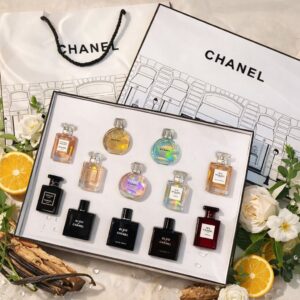 Chanel 12-Piece Mini Perfume Gift Set White Box