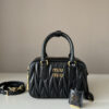 Miu Miu  Wander Matelassé Silk Mini Top Handle Bag
