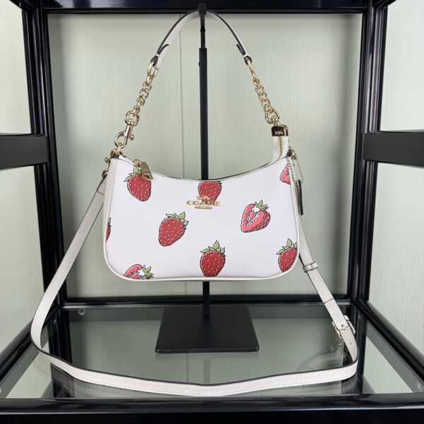 Carmen Mini Crossbody Bag With Strawberry Print