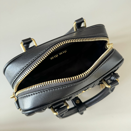 Miu Miu  Wander Matelassé Silk Mini Top Handle Bag