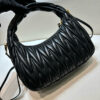 Wander matelassé nappa leather hobo bag